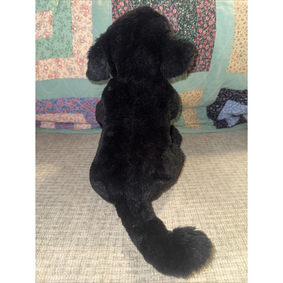 Build A Bear 12" Stuffed Animal Black Lab Retriever Puppy Dog Plush No Sound - Picture 5 of 8